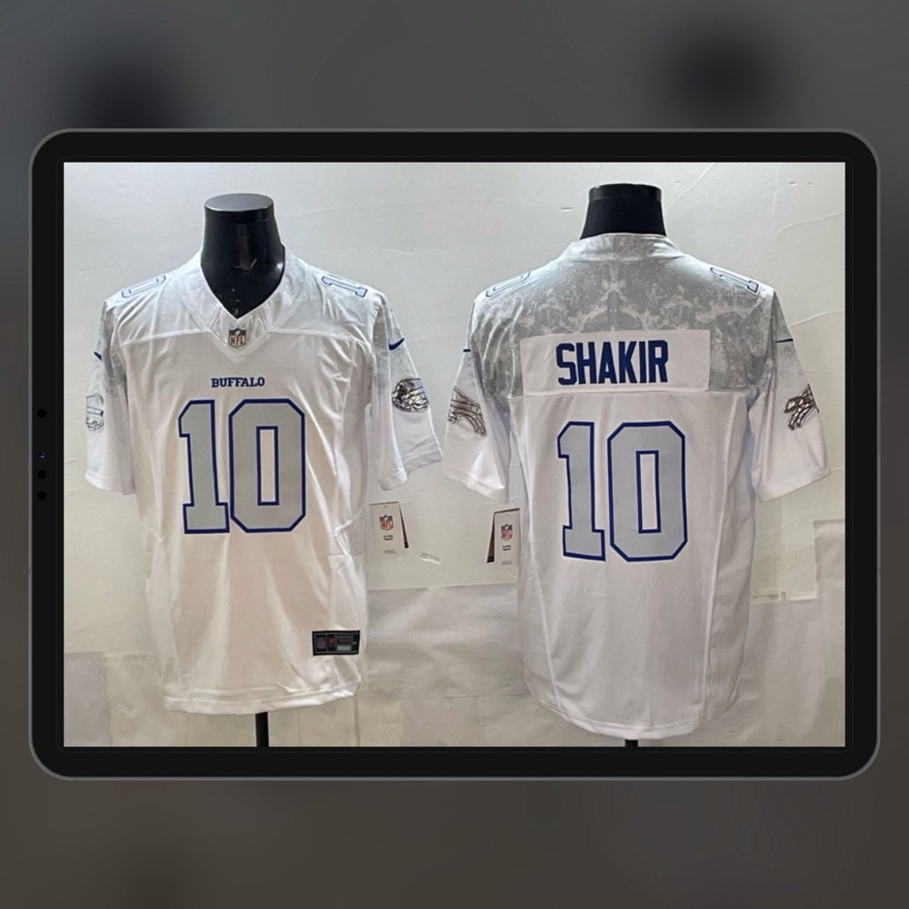 Men's NFL Buffalo Bills #10 Khalil Shakir 2025 Rivalry Collection F.U.S.E Jersey